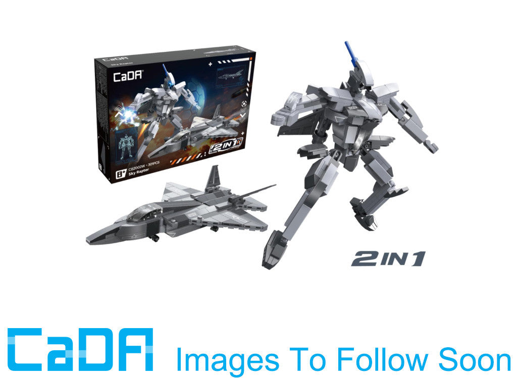 CaDA Sky Raptor 2-in-1 Mecha Robot Aircraft Brick Model 301pcs C82002W