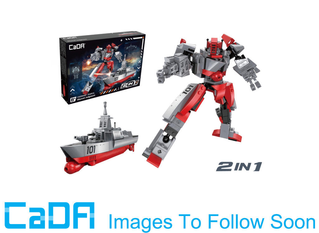 CaDA Sky Razor 2-in-1 Mecha Robot Ship Brick Model 303pcs C82005W