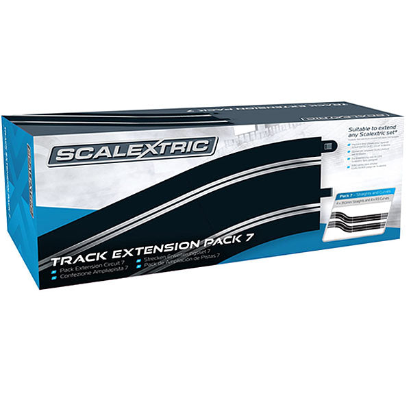 SCALEXTRIC C8556 Track Extension Pack 7 4x C8205 Straights 4x C8204 Radius 3 Curves