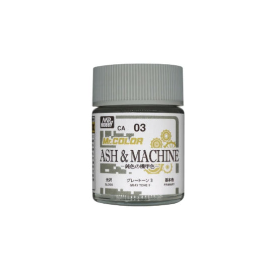 Mr Hobby Mr Colour Ash & Machine Gray Tone 3 CA-03 18ml