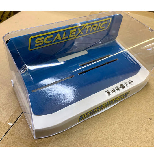 SCALEXTRIC Slot Car Crystal Display Case  - White Base
