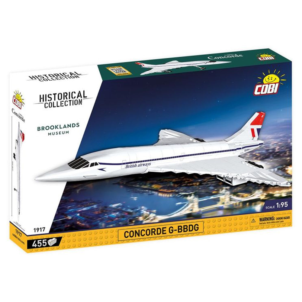 COBI 1917 Historical Collection G-BBDG Concorde 1:95 Construction Kit 450pcs