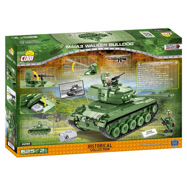 Cobi 2239 Vietnam War M41A3 Walker Bulldog Brick Model 625pcs