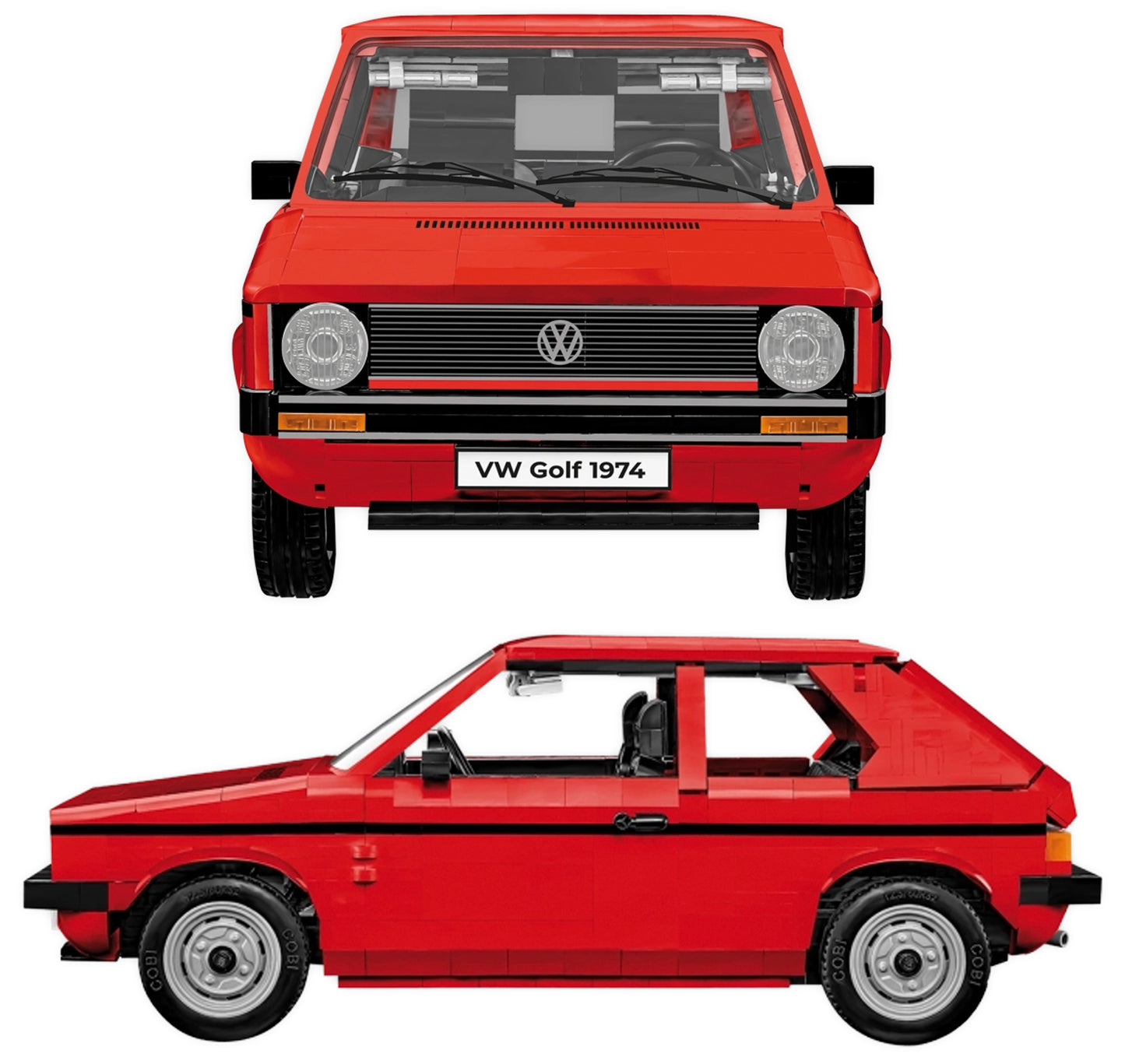 COBI 24359 VW Golf (1974-1983) 1:12 Brick Model 1533pcs