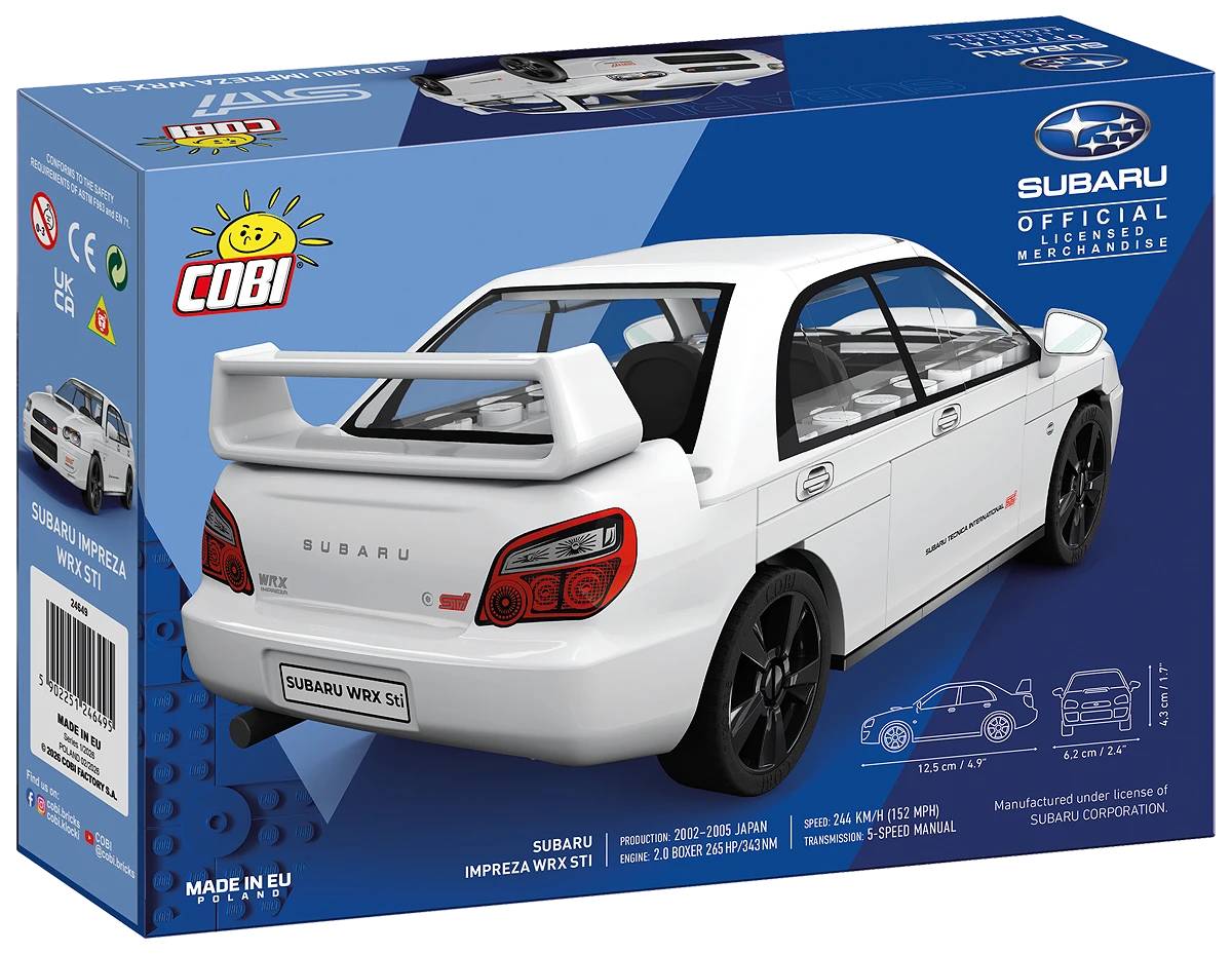 COBI 24649 Subaru Impreza WRX STI 1:35 Brick Model 65pcs