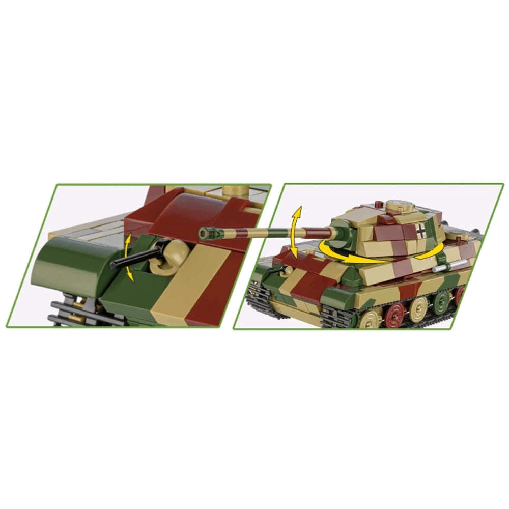 COBI 2732 Pz.Kpfw. VI B Tiger II Konigstiger 1:48 Brick Model 500pcs