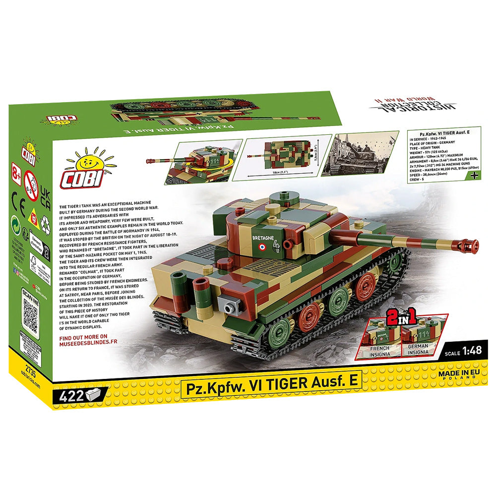 COBI 2735 Pz.Kpfw.VI Tiger Ausf.E HC WWII 1:48 422pcs