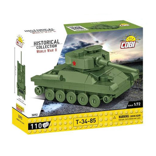 COBI 3092 T-34-85 HC WWII Tank 1:72 Brick Model 110pcs