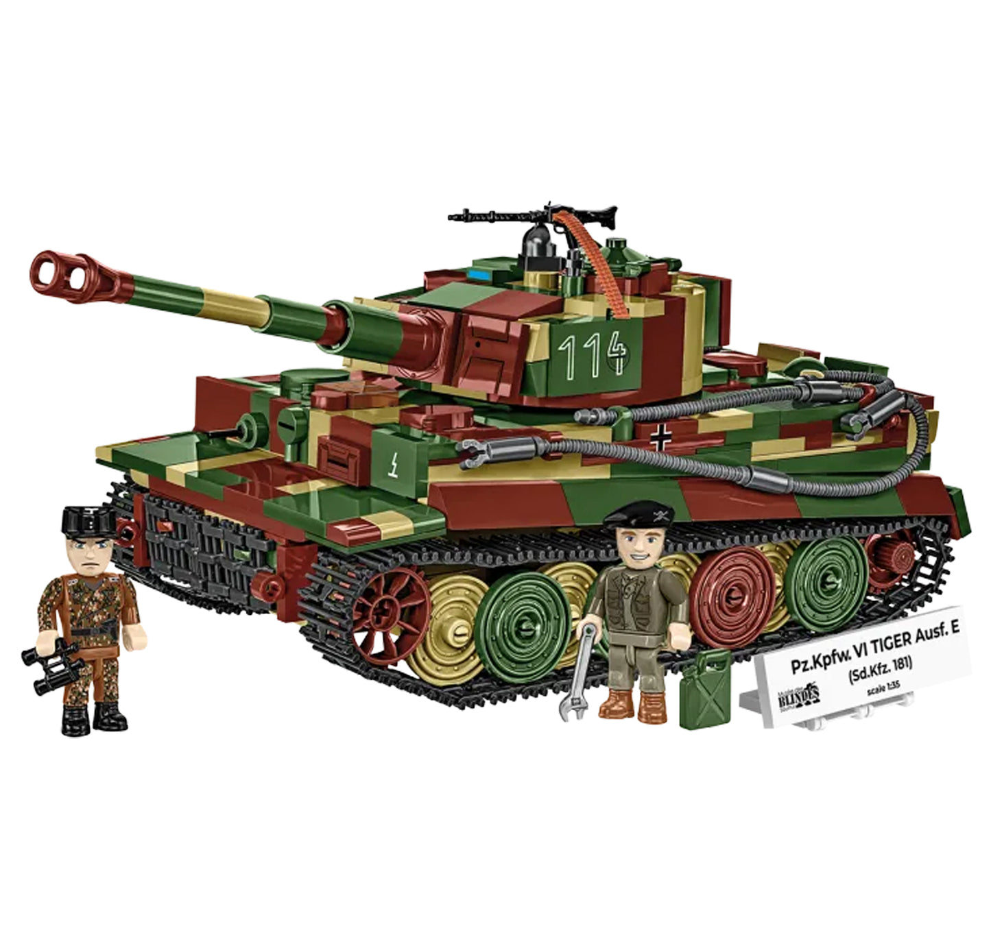 COBI 3124 Pz.Kpfw. VI Tiger Ausf.E 1:35 Brick Model 870pcs