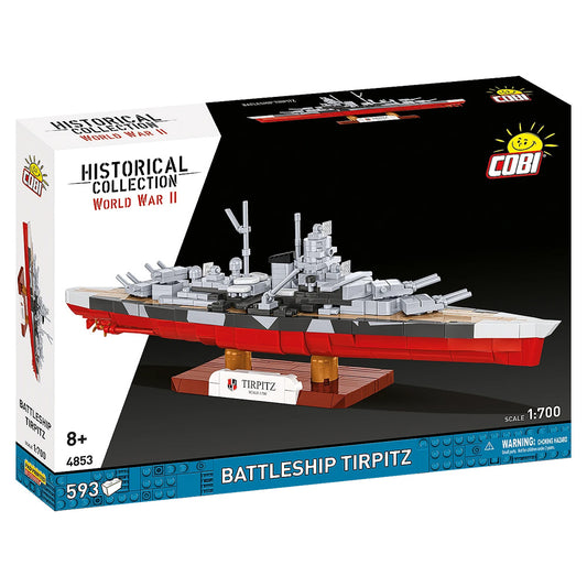 COBI 4853 Battleship Tirpitz HC WWII 1:700 593pcs