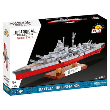 COBI 4854 Battleship Bismarck HC WWII 1:700 590pcs