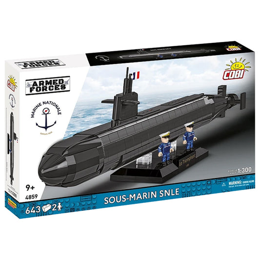 COBI 4859 Sous-Marin SNLE Submarine 1:300 Brick Model Age 9+ 643pcs