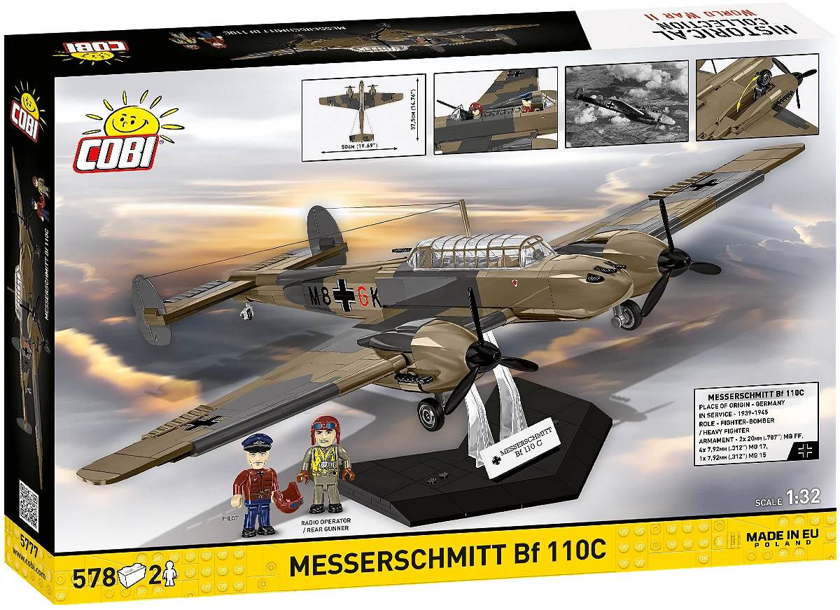 COBI 5777 Messerschmitt Bf 110C 1:32 Brick Model 573pcs