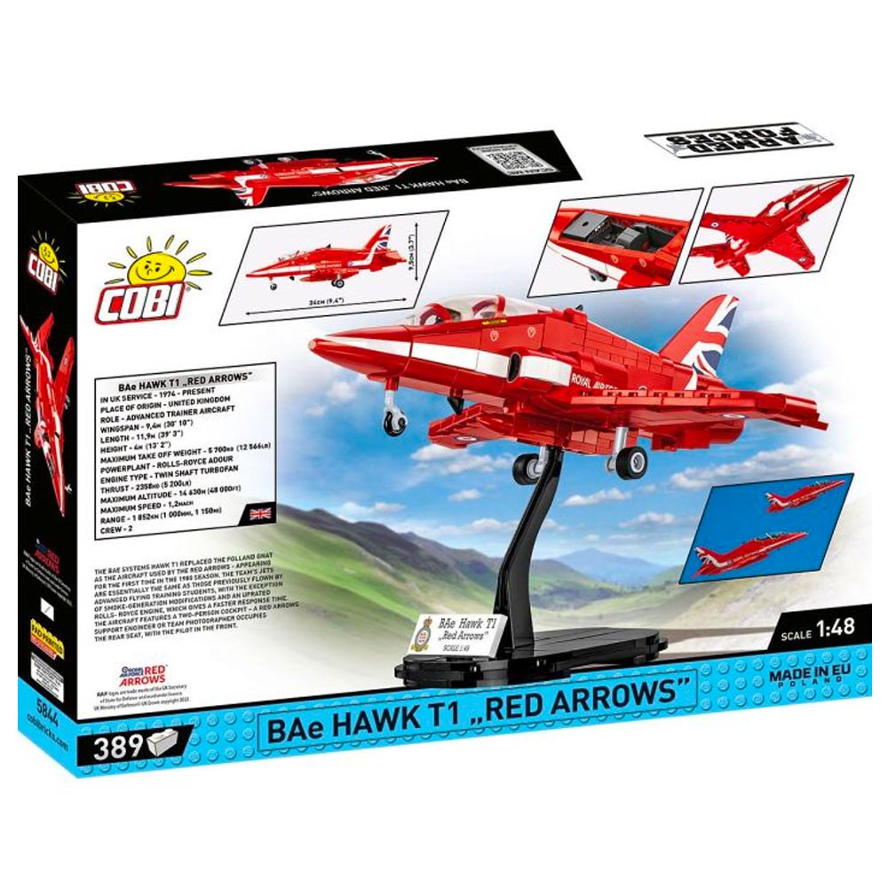 COBI 5844 Armed Forces BAe Hawk T1 Red Arrows 1:48 386pcs