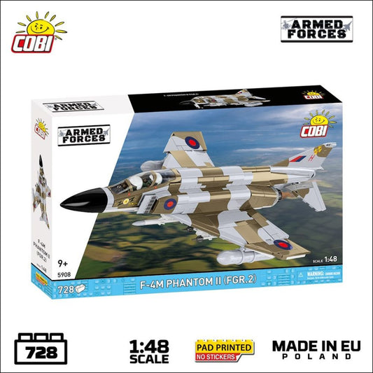 COBI 5908 Armed Forces F-4F Phantom II RAF 1:48 Brick Model 728pcs