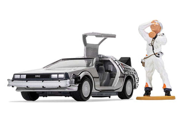 Corgi CC05503 Back to the Future DeLorean and Doc Brown Figure 1:36 Diecast Model