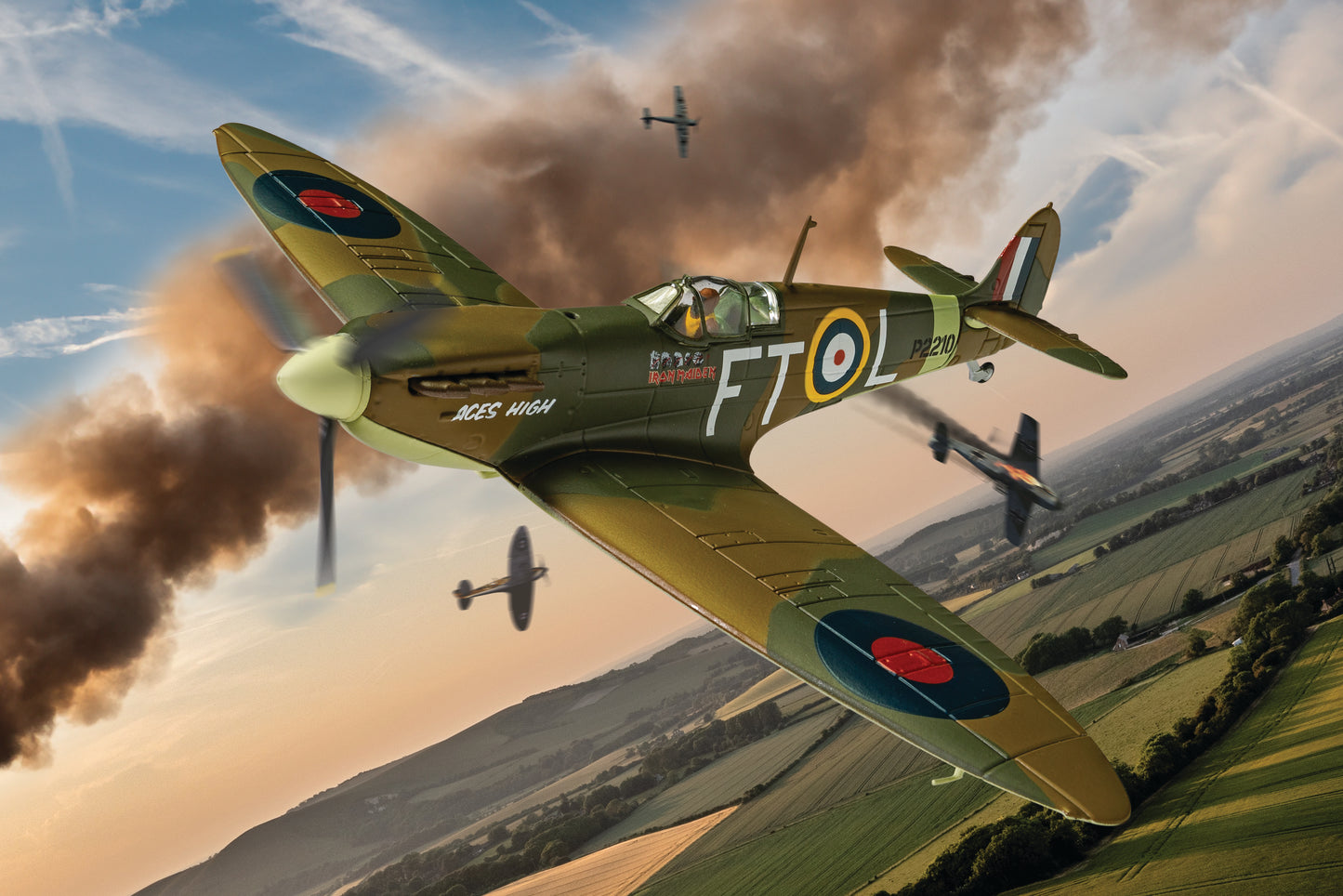 Corgi Iron Maiden - Supermarine Spitfire MKII 'Aces High' 1:72 Diecast Model