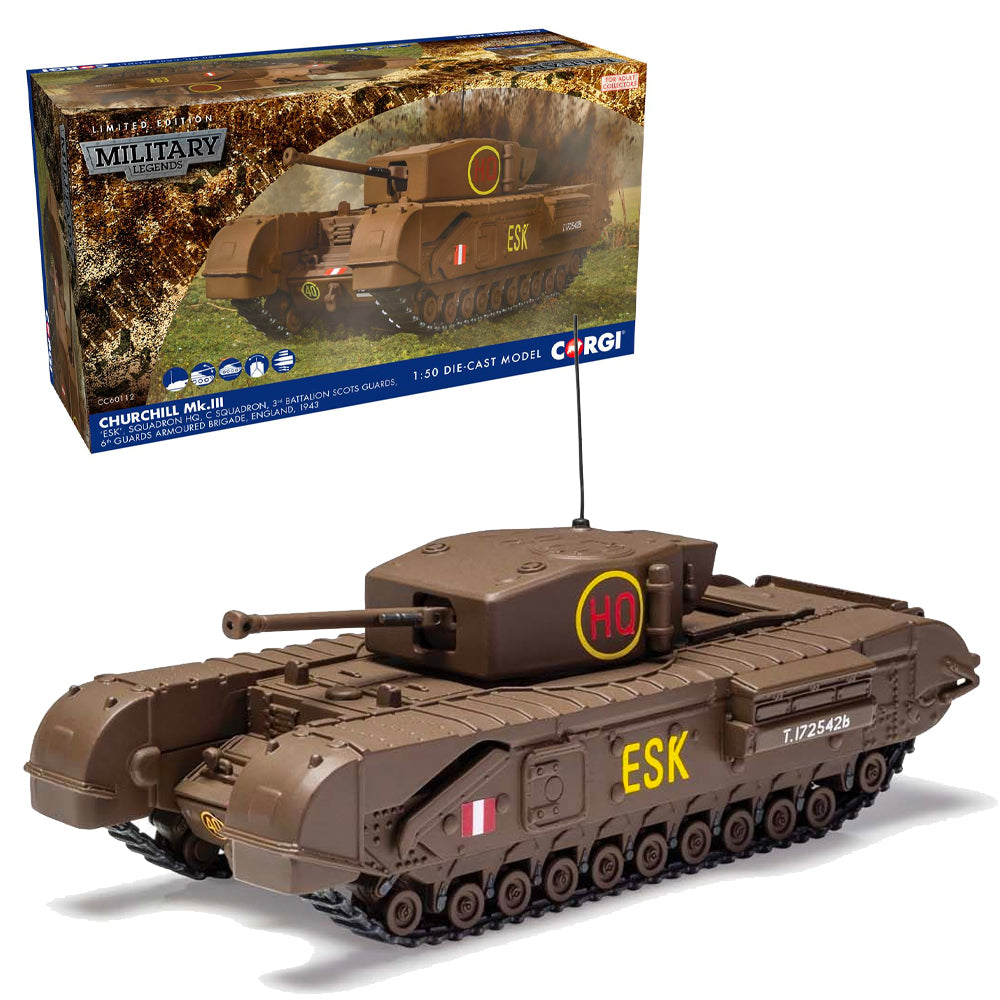 Corgi CC60112 Churchill MkIII – 6th Scots Guards Brigade 1943 1:50 Diecast Model