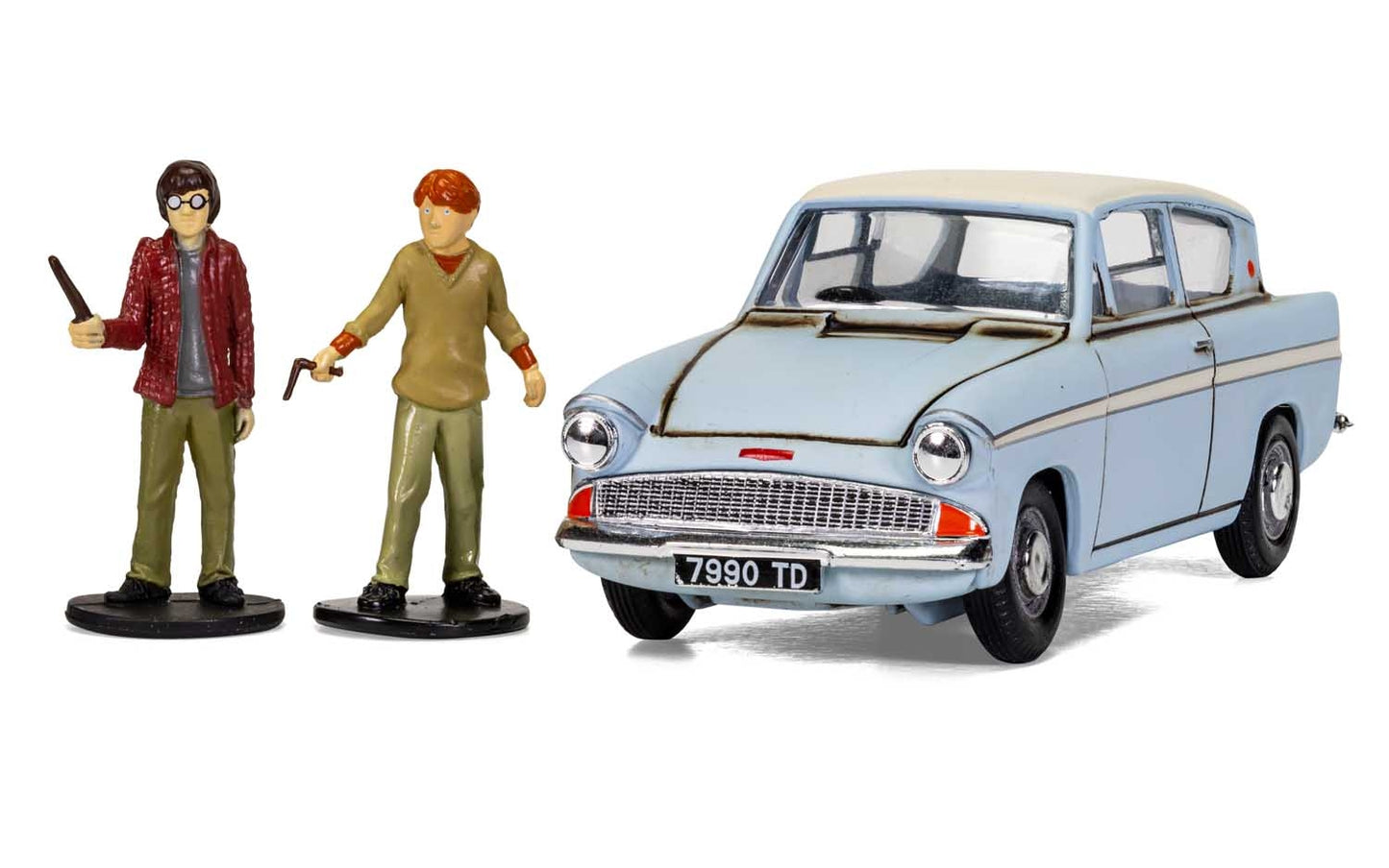 Corgi CC99725 Harry Potter Enchanted Ford Anglia w/Harry and Ron 1:43 Model