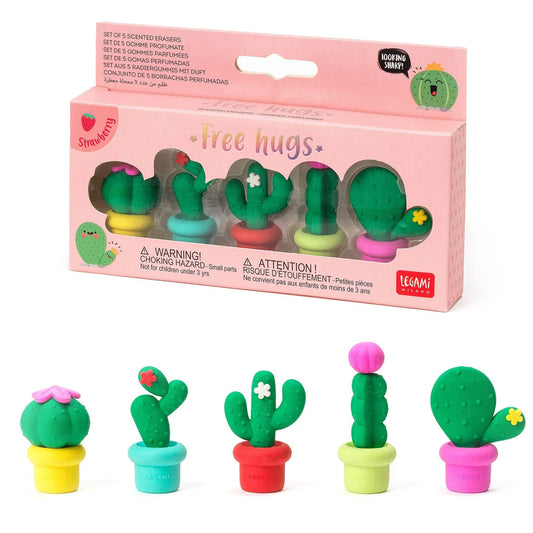 Legami Free Hugs - Cactus Erasers