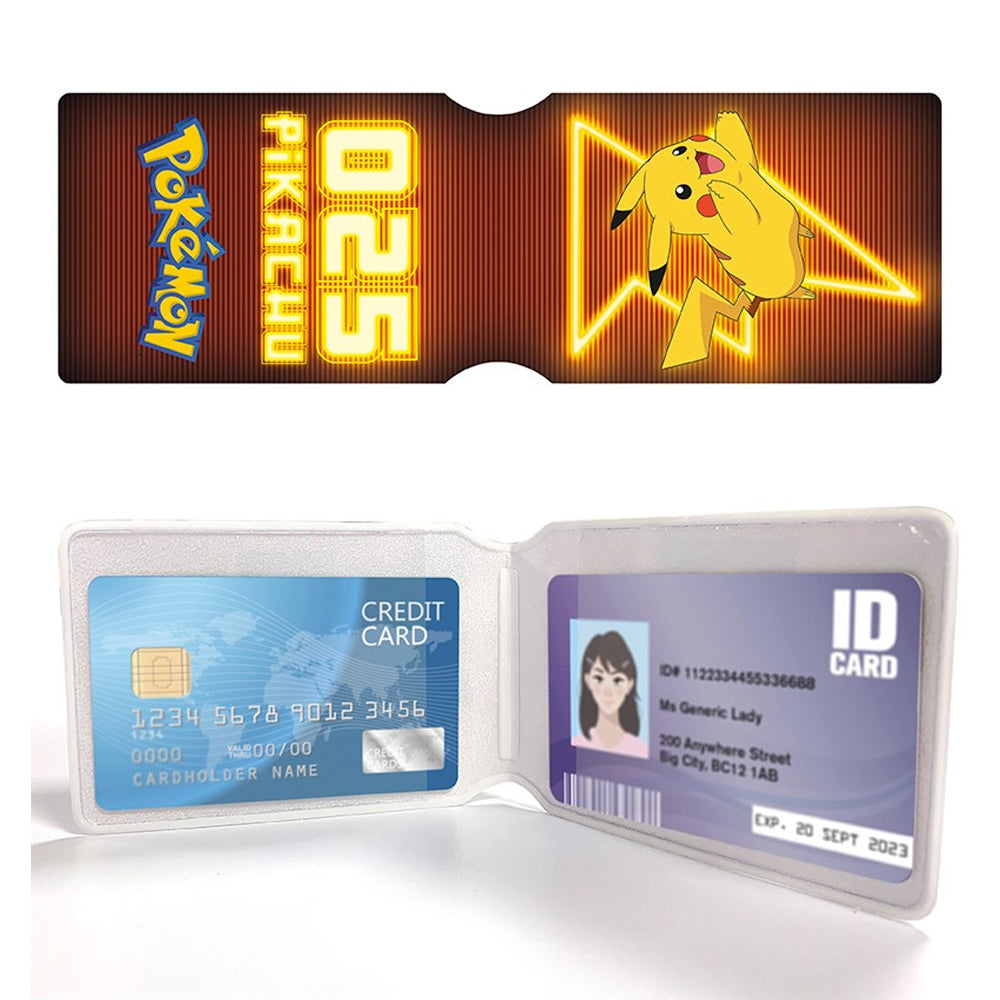 POKEMON - Card Holder Wallet - Pikachu Neon