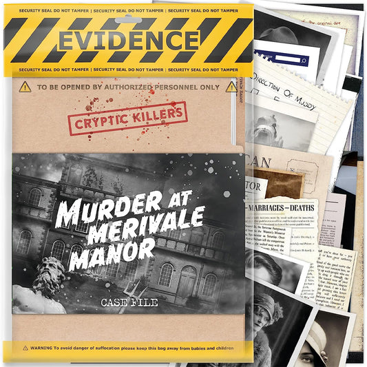 Murder at Merivale Manor - Murder Mystery Case File from Cryptic Killers