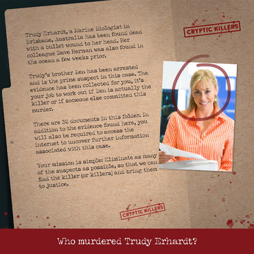 Murder of a Marine Biologist - Murder Mystery Case File from Cryptic Killers