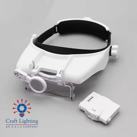 Craft Lighting Mimas Head-Mounted Magnifier (1x - 14x) LED Light