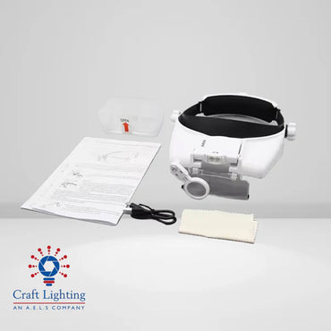 Craft Lighting Mimas Head-Mounted Magnifier (1x - 14x) LED Light