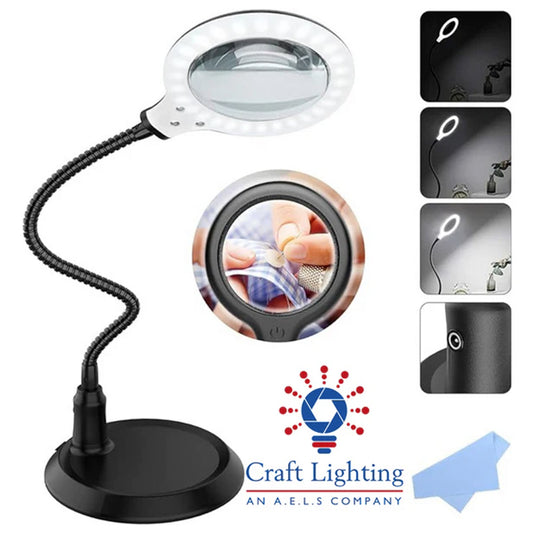 Craft Lighting Inquisitor Dioptre Magnifying Modelling Table Light