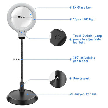 Craft Lighting Inquisitor Dioptre Magnifying Modelling Table Light