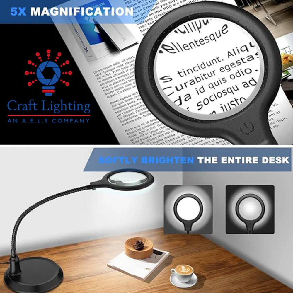 Craft Lighting Inquisitor Dioptre Magnifying Modelling Table Light