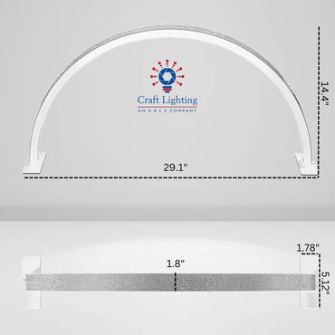 Craft Lighting Crescent Arch LED Lamp - White