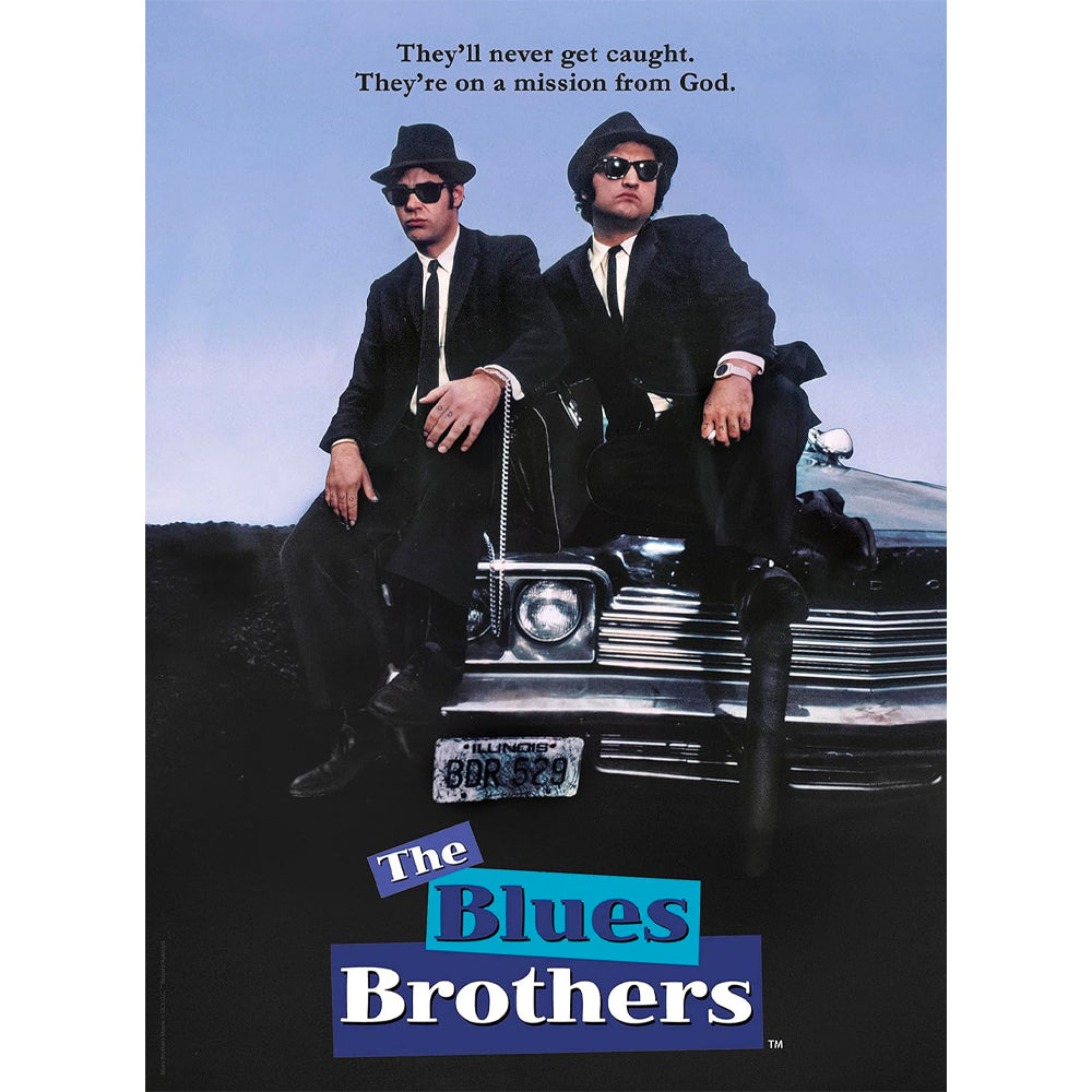 Cult Movies: Blues Brothers 500pc Jigsaw Puzzle Retro VHS Case Clementoni 35109