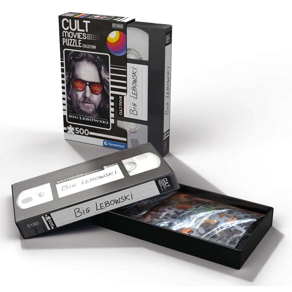 Cult Movies: The Big Lebowski 500pc Jigsaw Puzzle Retro VHS Case 35113