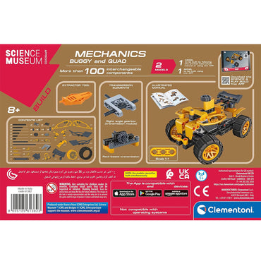 Clementoni Science Museum Mechanics - Buggy & Quad STEM Toy Age 8+