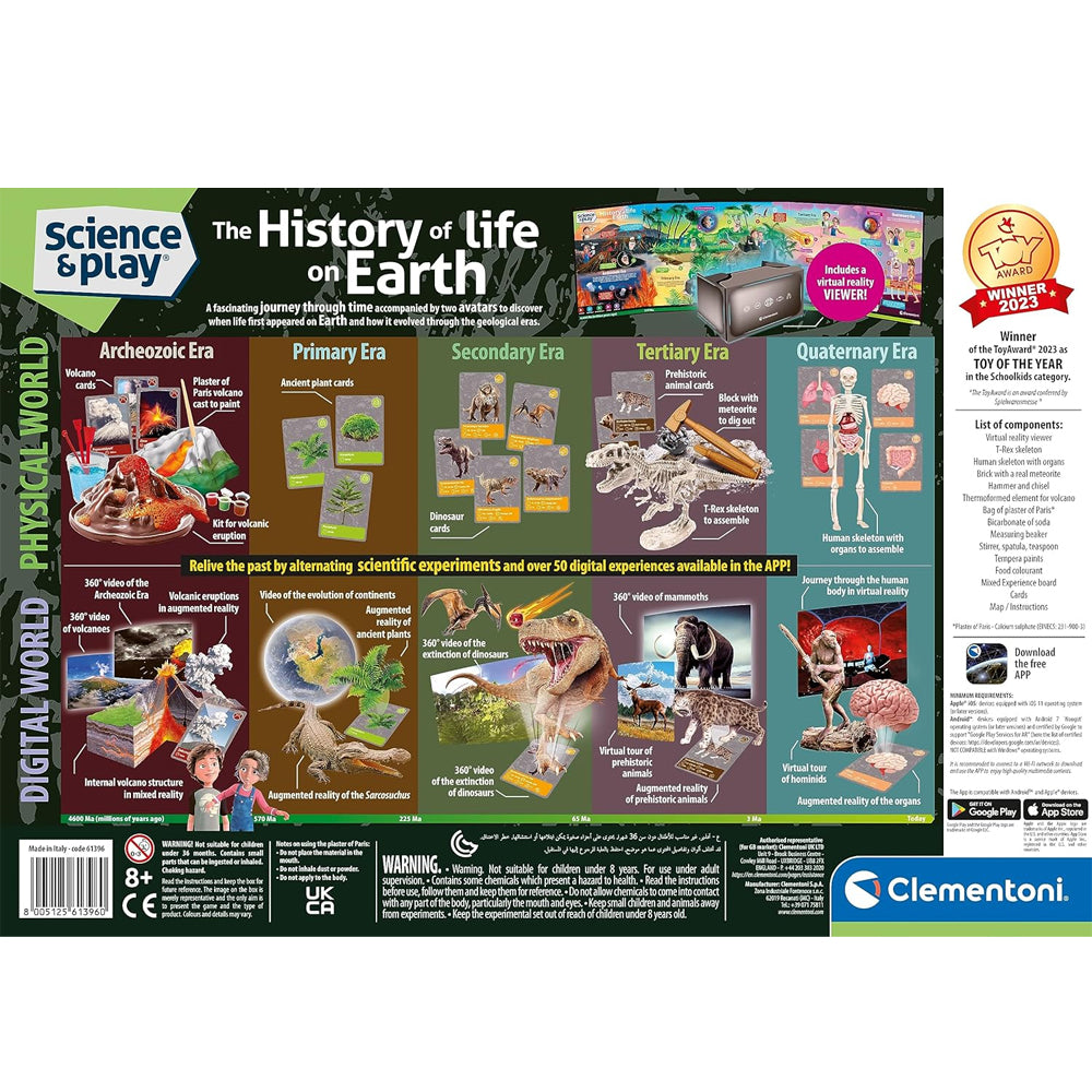 Clementoni Science & Play Lab: The History of Life on Earth Kit STEM Toy Age 8+