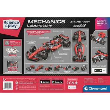 Clementoni Science & Play: Mechanics - Ultimate Racer Car STEM Toy Age 8+