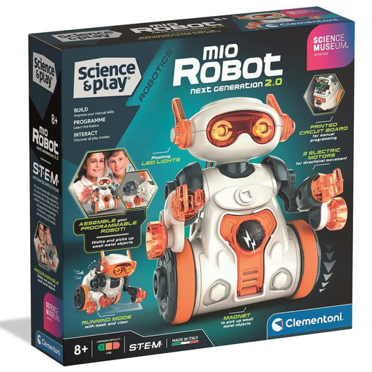 Clementoni Science & Play Robotics: Mio Robot 2.0 STEM Toy Age 8+
