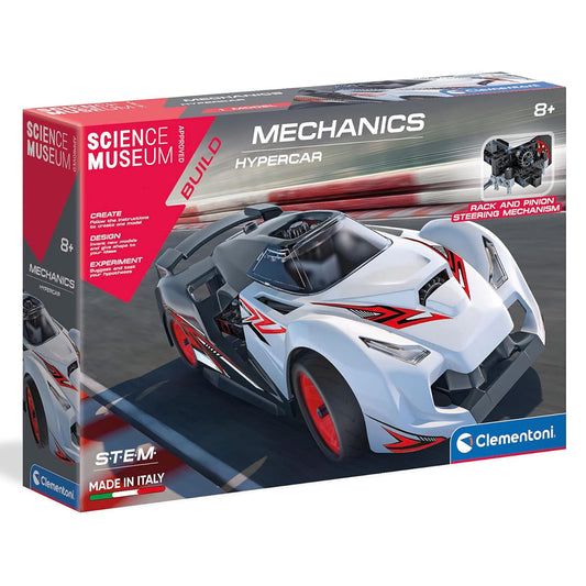 Clementoni Science Museum Mechanics - Hypercar STEM Toy Age 8+
