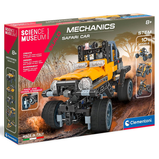 Science Museum Mechanics - Safari Car 10-in-1 Building Set Clementoni 61539