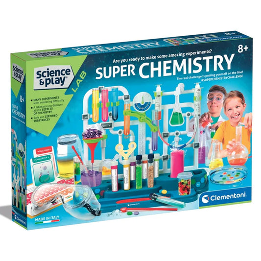 Clementoni Science & Play Lab: Super Chemistry STEM Set Age 8+