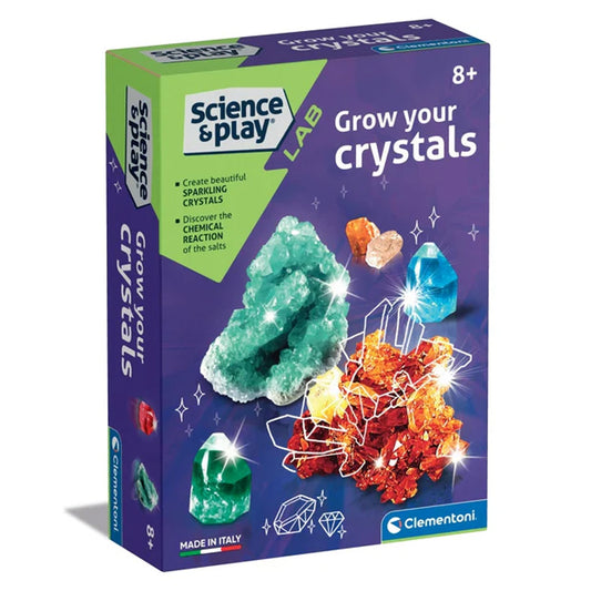 Clementoni Science & Play Lab: Grow Your Own Crystals STEM Set Age 8+