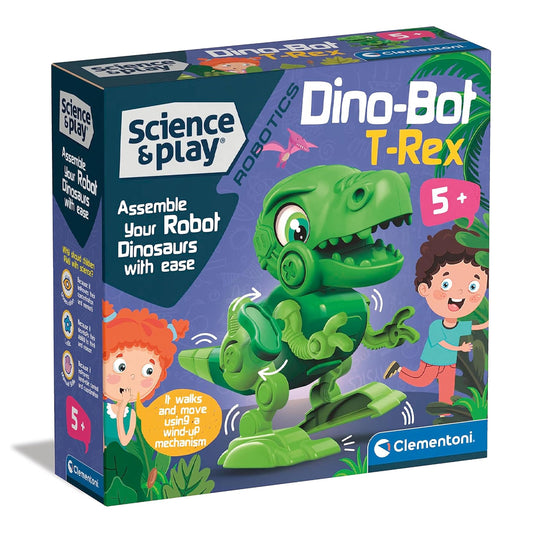 Clementoni Dino Bot T-Rex Wind-Up STEM Toy