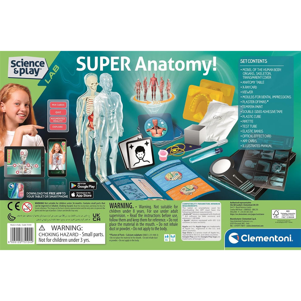 Clementoni Science & Play Lab: Super Anatomy Age 8+ STEM Toy
