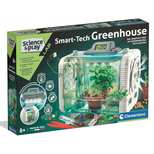 Clementoni Science & Play: Smart-Tech Greenhouse - STEM Toy Age 8+
