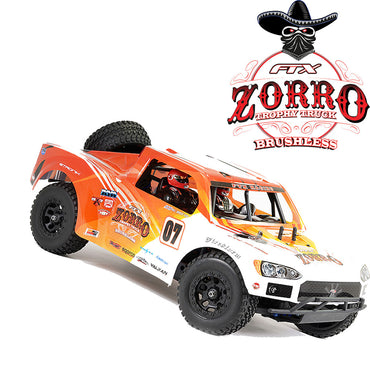 FTX Zorro Trophy Truck EP Brushless 4WD 1:10 Ready To Run Orange & White FTX5557WO