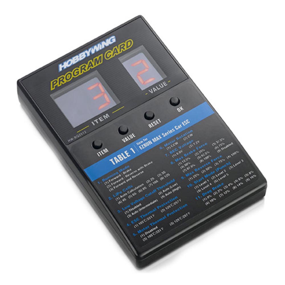 Hobbywing Brushless ESC LED Program Card 30501003