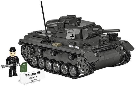 COBI 2672 Panzer III Ausf. H HC WWII 1:28 Brick Model Tank 958pcs