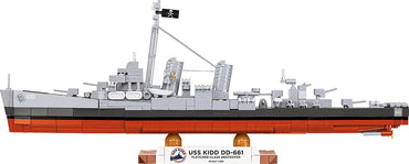 COBI 4866 USS Kidd Fletcher Class Destroyer 1:300 Brick Model 700pcs